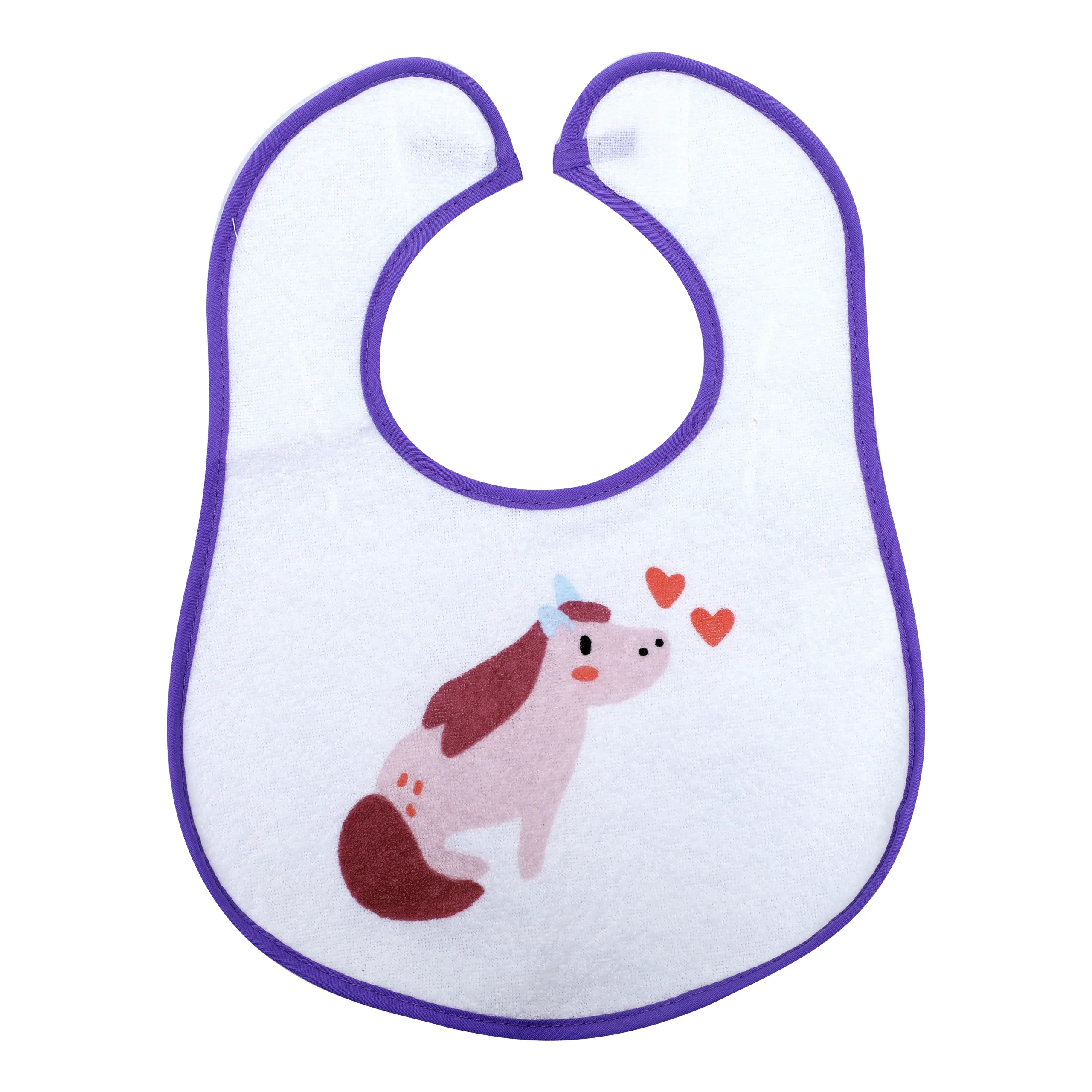 1st Step Large Baby Bib – Violet